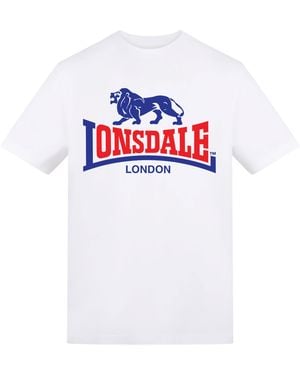 Lonsdale London Printed Logo Tee - White