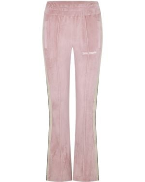 Palm Angels Closed Hem Jersey Jogging Bottoms - Pink