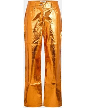 Amy Lynn Straight Leg Trouser - Orange