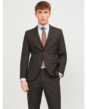 Jack & Jones Chequered Blazer - Grey