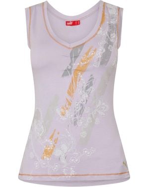 PUMA Tie Vest Top - Purple