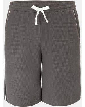 Fabric Waffle Shorts - Grey