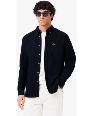 Lacoste Button Down Oxford Shirt - Blue