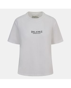 Blank Essentials Blank E Core Puff Print T-Shirt Ladies - Grey