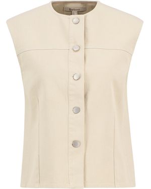 Barbour Daya Denim Waistcoat - Natural