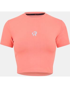 Red Run Baby Tee - Pink