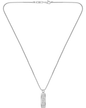 Lacoste District Reversible Pendant Necklace - Metallic