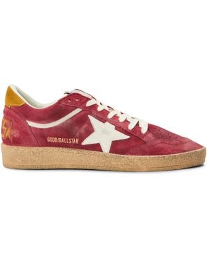 Golden Goose Ball Star Trainers - Red