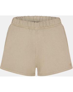 Represent Rep Initial Fleece Material Shorts - Natural