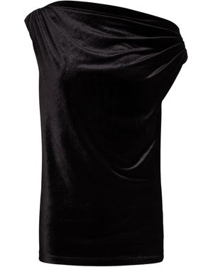 Ralph Lauren Kinthea Velvet Top - Black