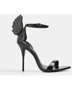 Sophia Webster Cherub Slender Heel Ankle Fastening Heeled Sandals - Black