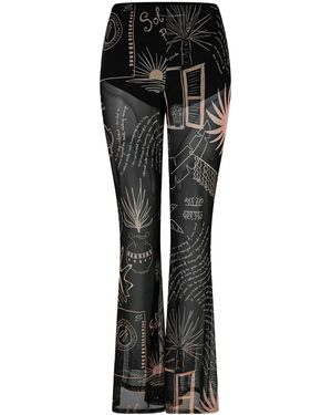 Never Fully Dressed Palm Trousers - Green