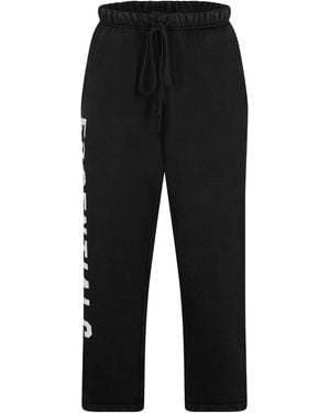 Fear Of God Logo Straight Leg Jogging Bottoms - Black
