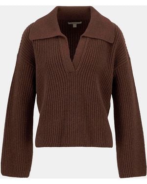 Barbour Robyn V-Neck Jumper - Brown