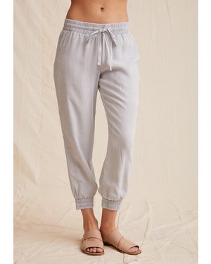 Bella Dahl Easy Closed Hem Jersey Joggers - Natural