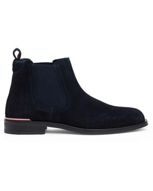 Tommy Hilfiger Suede Chelsea Low Boots - Blue
