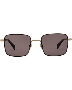 AllSaints Angular Square Sunglasses - Brown