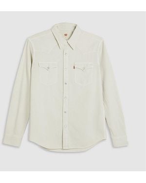 Levi's Levi's Classic Western Snap Button Chest Pocket Overshirt - White