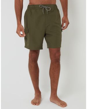 Threadbare Saxn Swim Shorts - Green