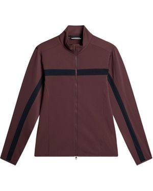 J.Lindeberg Jarvis Mid Layer Pullover - Purple