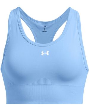 Under Armour Vanish Seamless Medium Impact Sports Bra - Blue