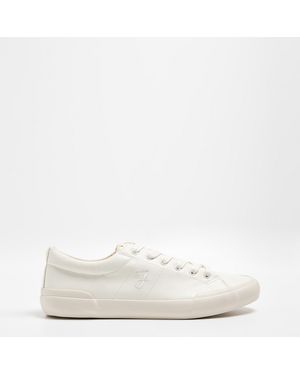 Farah Dallas Vulcanised Low-Top Trainers - White