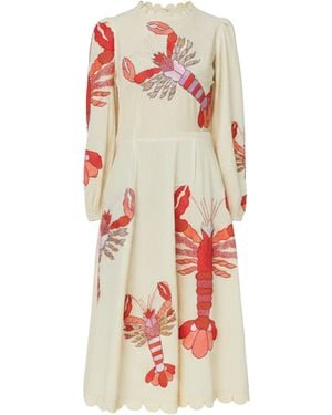Stella Nova Embroidered Midi Dress