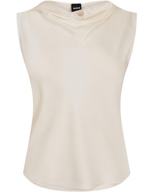 BOSS Belidina Long Sleeve Blouse - Natural