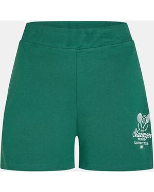 Slazenger 1881 Fleece Jogger Shorts - Green