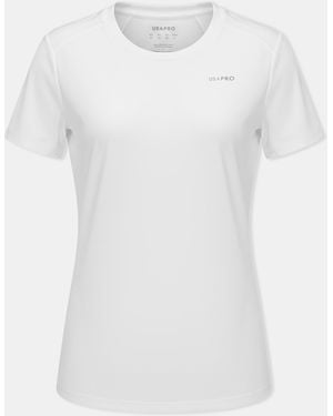Usa Pro Tech Crew Tee - White