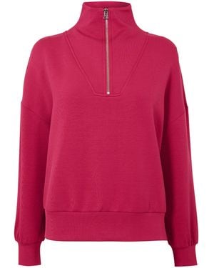 Varley Hawley Half Zip Sweatshirt - Pink