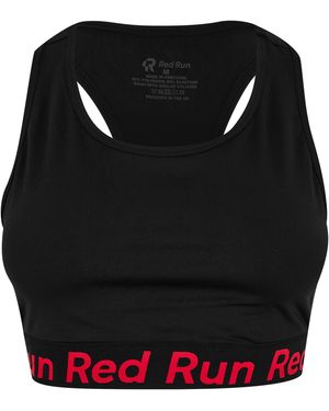 Red Run Low Impact Sports Bra - Black