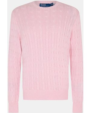 Ralph Lauren Knitted Crew Neck Jumper - Pink