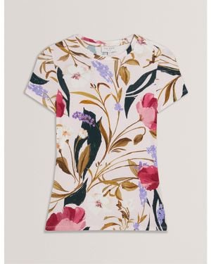 Ted Baker Slim Fit Print T-Shirt - Multicolour