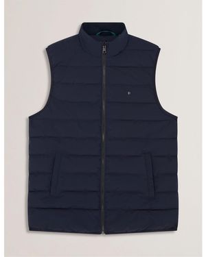 Ted Baker Lightweight Quilted Gilet - Blue