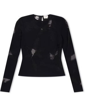 McQueen Feather Top - Black