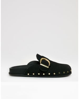 Threadbare Tb Urbania Mule Slippers - Black