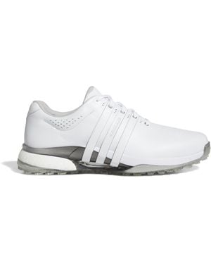 adidas Tour360 25 Wide Spikeless Golf Shoes - White