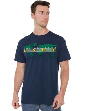Other Amazing Race Around The World T Shirt - Blue