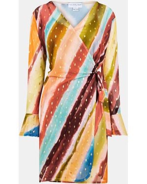 Never Fully Dressed Sunset Vienna Wrap Dress - Orange