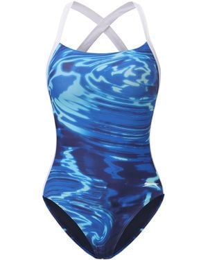 Slazenger 1881 Wide Tie Back Suit - Blue