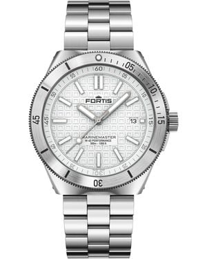 Fortis Marinemaster Automatic Stainless Steel 300M Water Resistant Auto Analogue Watch - Metallic