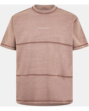 Jack Wills Jw Garment Dye Regular Fit T-Shirt - Pink