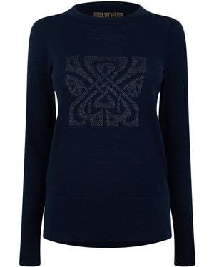 Biba Merino Logo Jumper - Blue