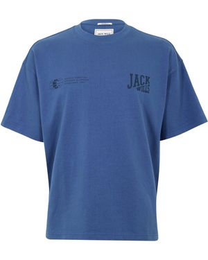 Jack Wills Jw Stacked Logo Regular Fit T-Shirt - Blue
