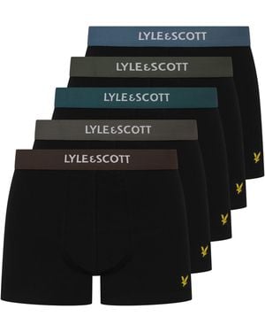 Lyle & Scott Lyle 5 Pack Trunks - Black