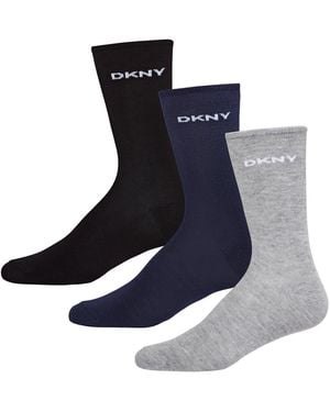 DKNY 3 Pack Dress Socks Paige - Blue