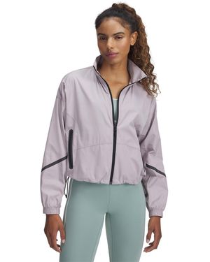 Under Armour Woven Sheen Performance Training Jacket - Purple