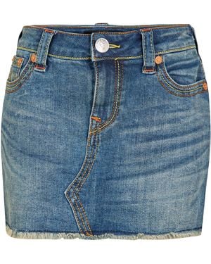 TRUE RELIGION Spade Sadie S Denim Skirt - Blue