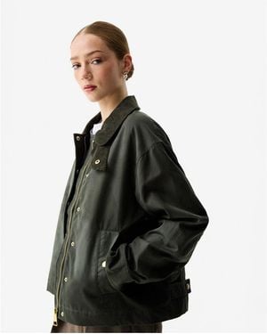 HUNTER Leith Waxed Jacket - Black
